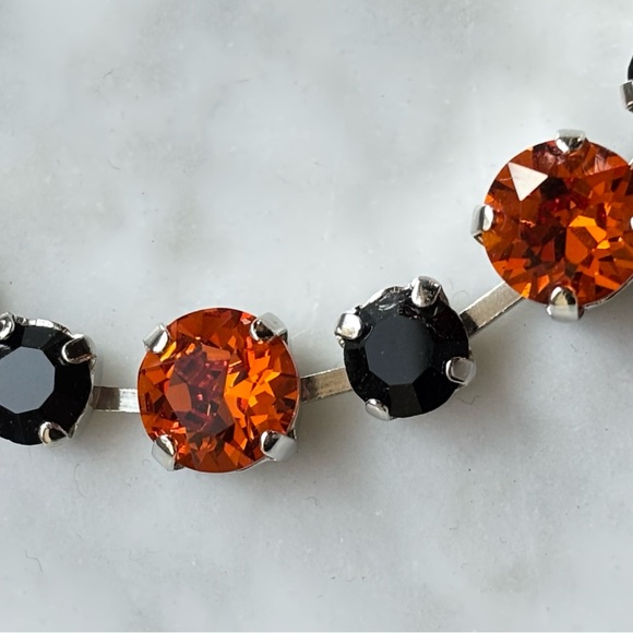 Sabika Inspired Orange & Black Crystal Bracelet - NWT - Picture 3 of 5